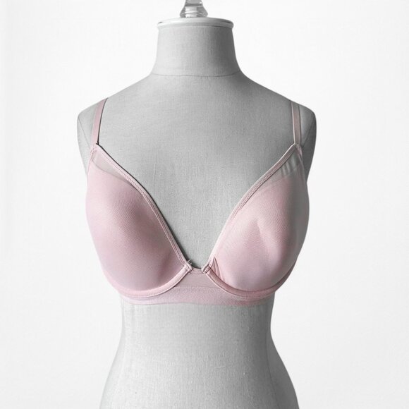 Maidenform Pastel Pink Padded Lingerie Bra Size 36C - Picture 1 of 4